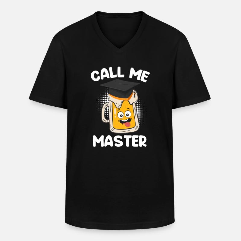 Master Abschluss Master 2022 Master - Männer-T-Shirt mit V-Ausschnitt - Schwarz