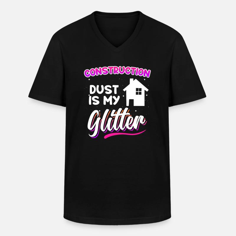 Client Builder Baustaub Eigenheim - Men's V-Neck T-Shirt - black
