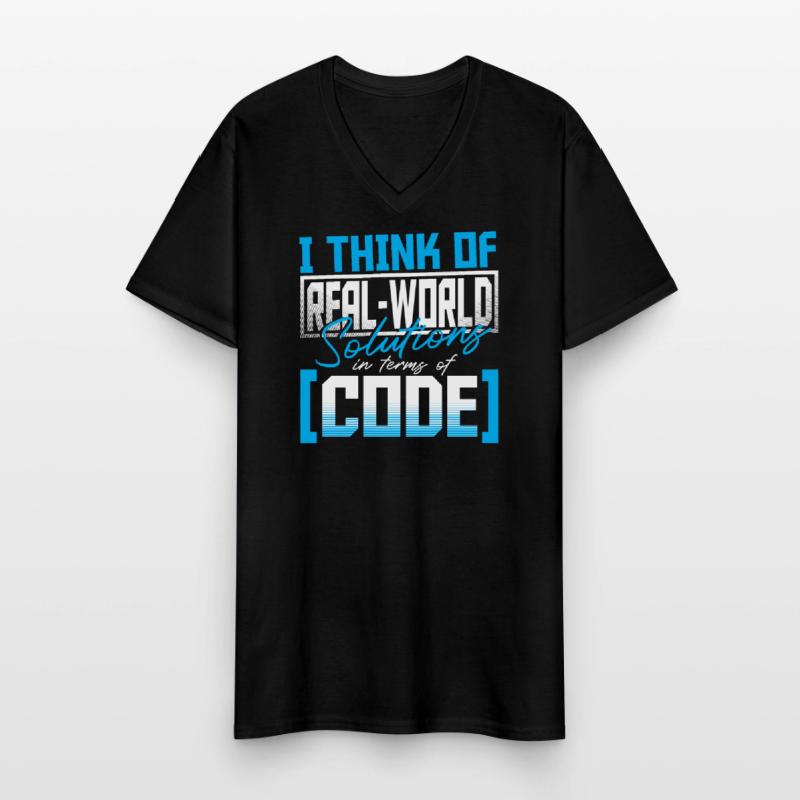 Javascript Software Developer Men's V-Neck T-Shirt