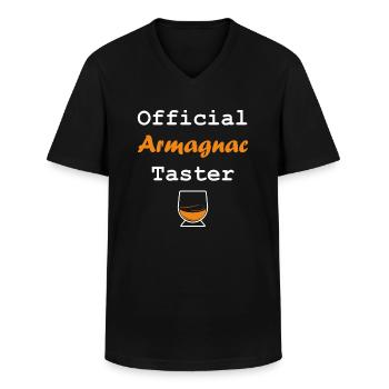 Offizieller Armagnac-Verkoster - Männer-T-Shirt mit V-Ausschnitt - Schwarz - Vorne - AI Model Male 178 dark (178cm)