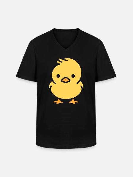 Petit poussin - T-shirt col V Homme - noir