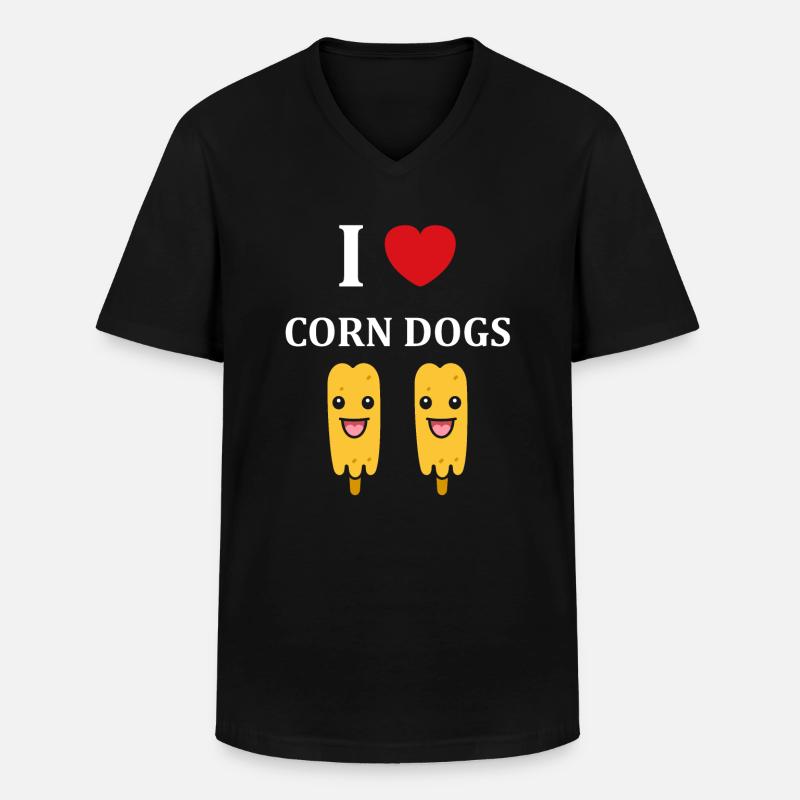 Mais Hundefutter - Männer-T-Shirt mit V-Ausschnitt - Schwarz