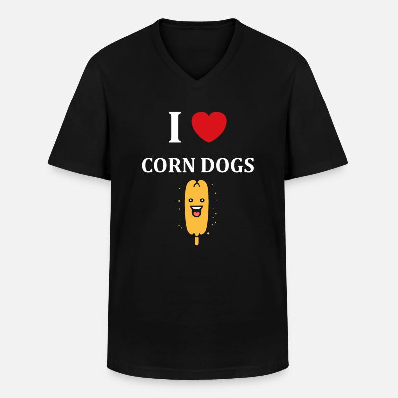 Mais Hundefutter - Männer-T-Shirt mit V-Ausschnitt - Schwarz