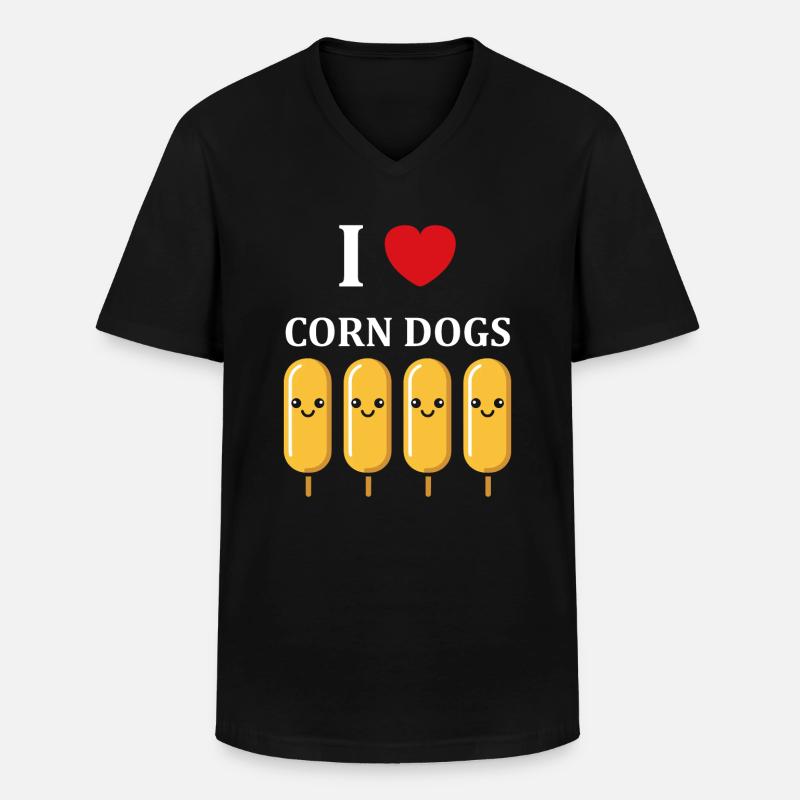 Mais Hundefutter - Männer-T-Shirt mit V-Ausschnitt - Schwarz