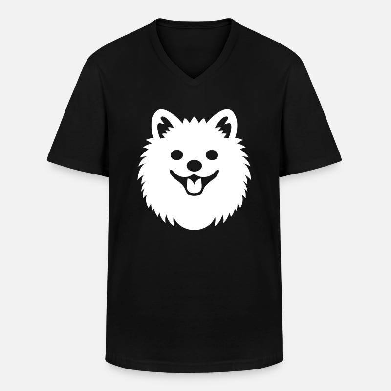 Spitz - Männer-T-Shirt mit V-Ausschnitt - Schwarz