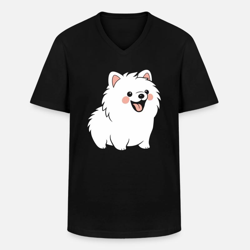 Spitz - Männer-T-Shirt mit V-Ausschnitt - Schwarz