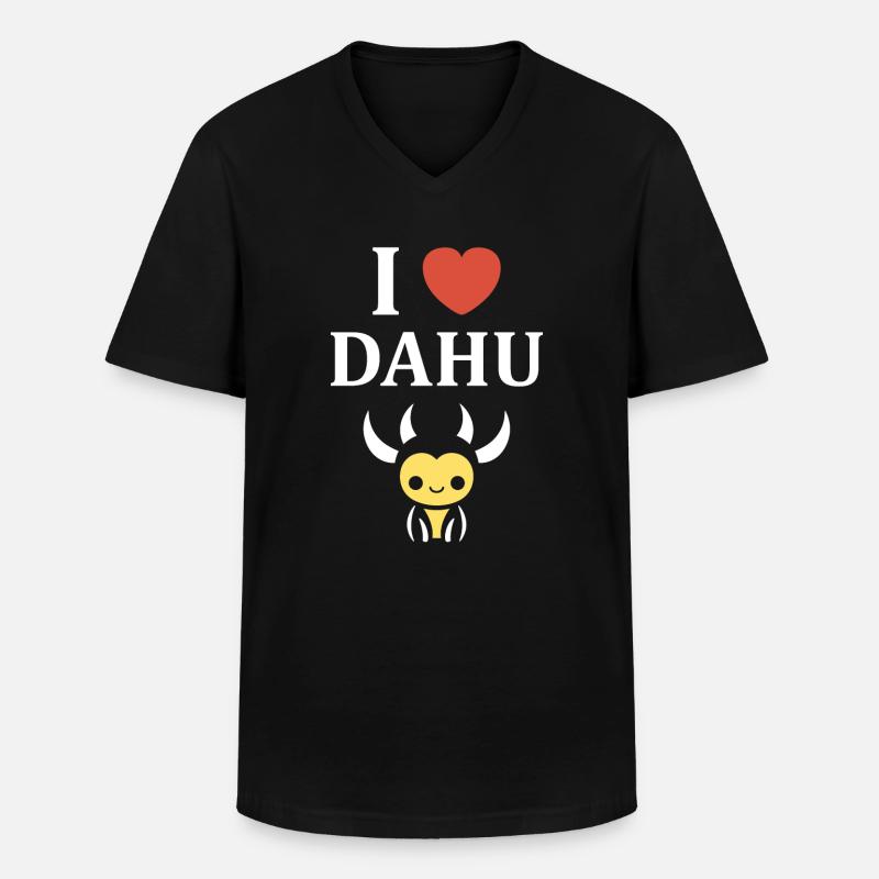 Dahu - Männer-T-Shirt mit V-Ausschnitt - Schwarz