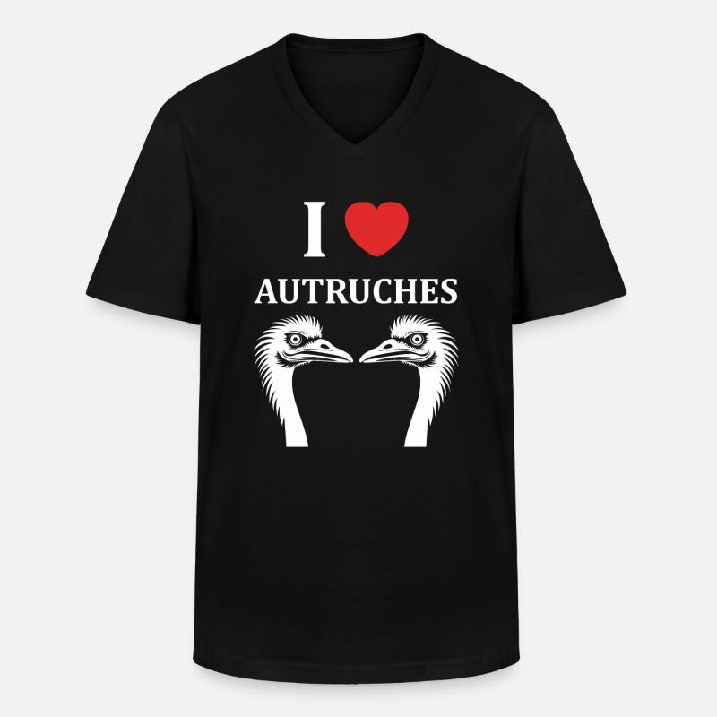 Strauß Zitat - Männer-T-Shirt mit V-Ausschnitt - Schwarz
