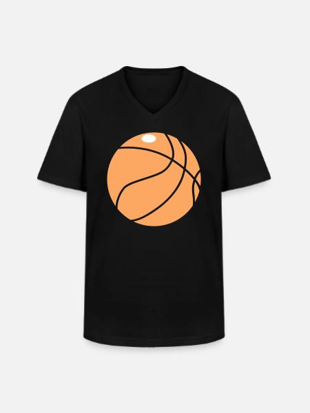 Basketball 5 0 25 - Men's V-Neck T-Shirt - black