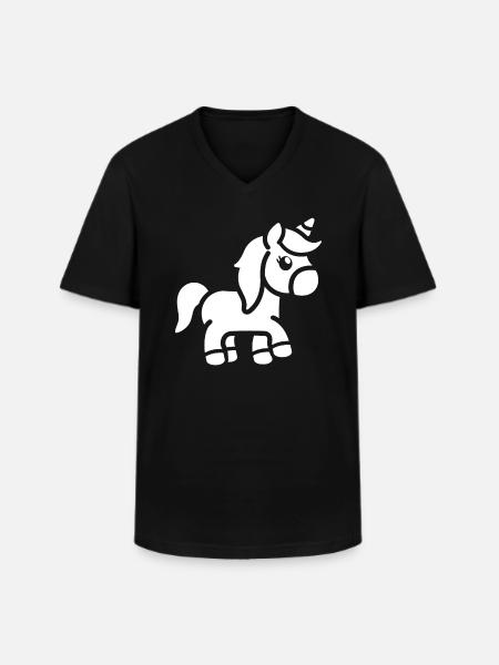 Pony - Men's V-Neck T-Shirt - black