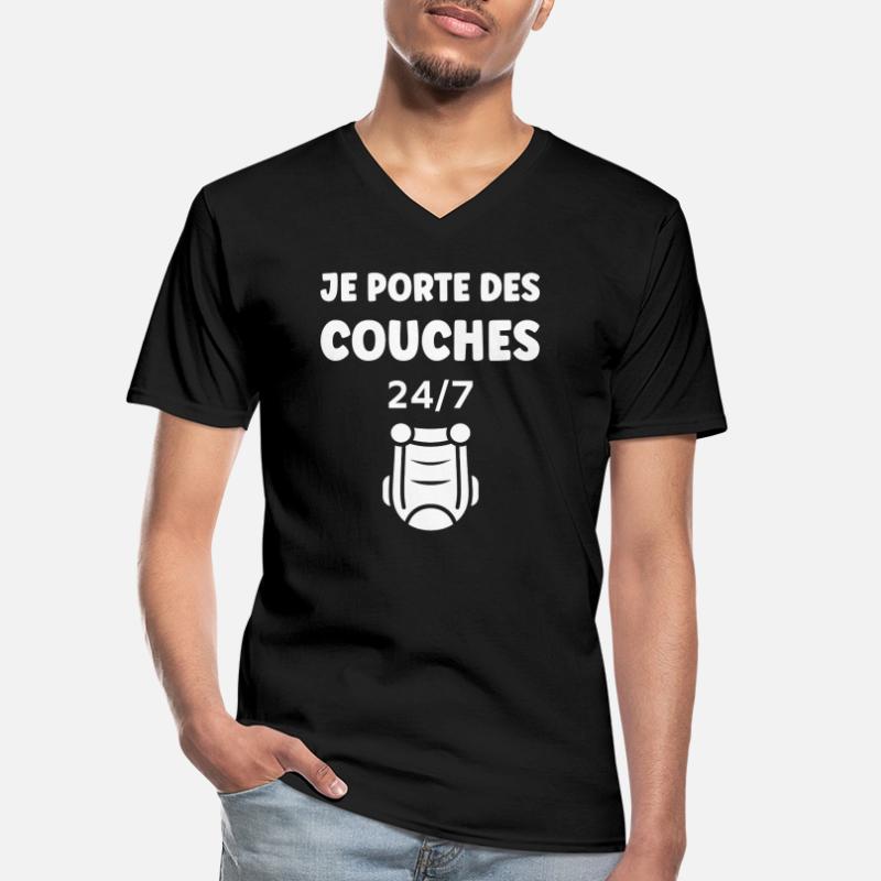 Couches T-shirt col V Homme