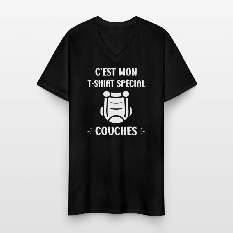 Couches T-shirt col V Homme