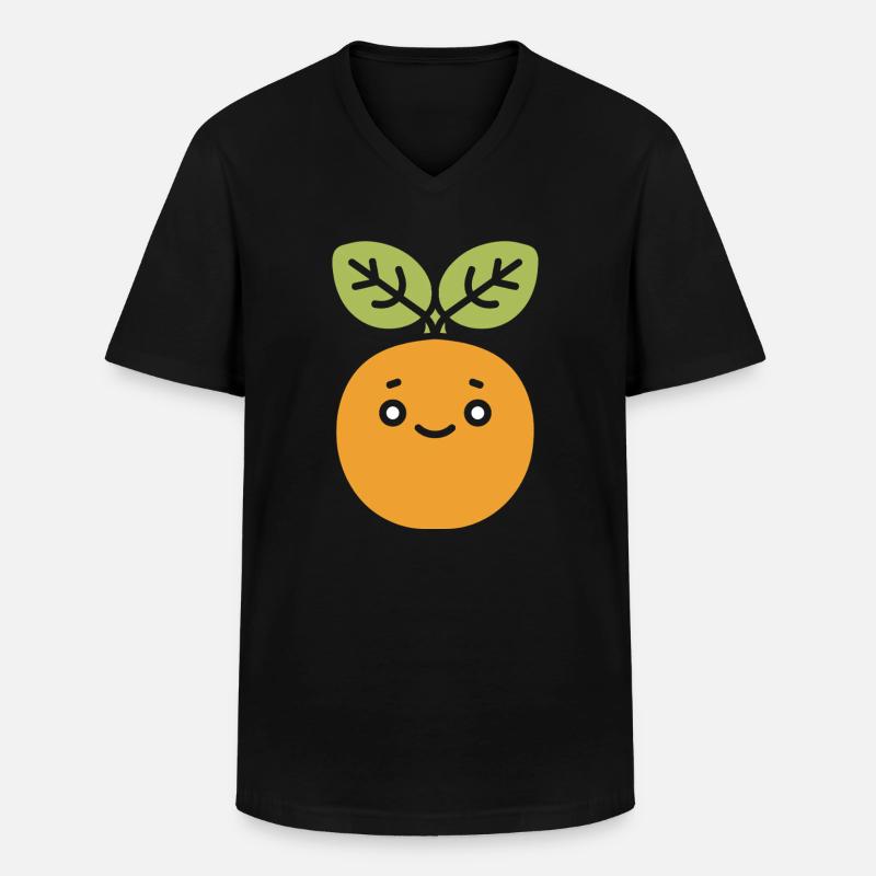 Kichererbse - Männer-T-Shirt mit V-Ausschnitt - Schwarz