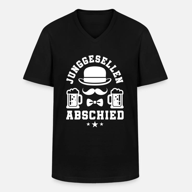 Junggesellenabschied Bier Jga - Männer-T-Shirt mit V-Ausschnitt - Schwarz