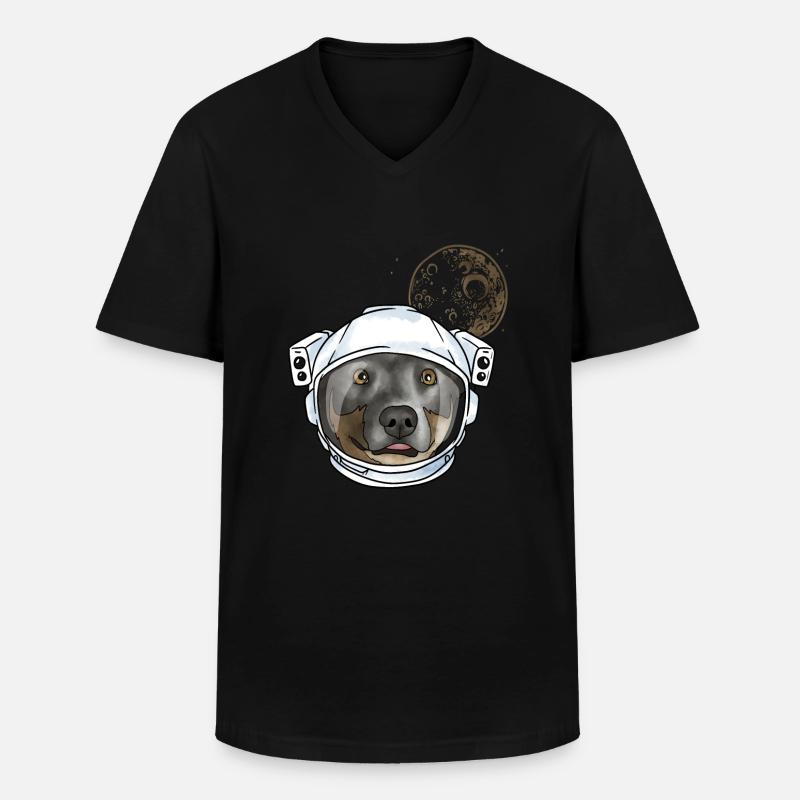 Australian Cattle Dog - Männer-T-Shirt mit V-Ausschnitt - Schwarz