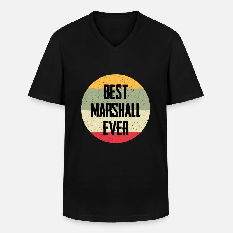 Best Marshall Ever - Männer-T-Shirt mit V-Ausschnitt - Schwarz