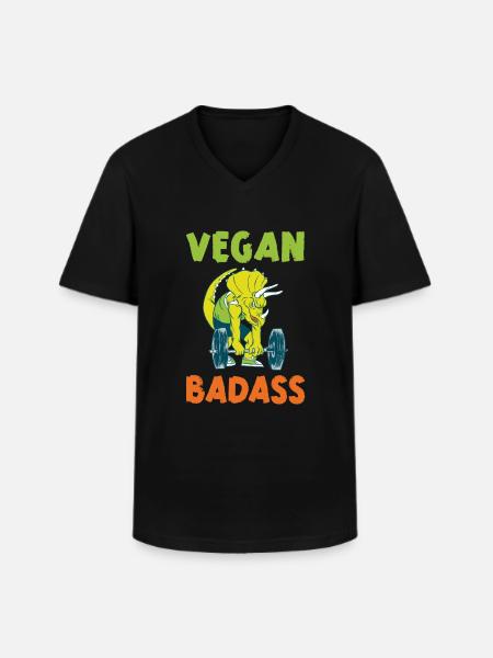 Veggie Lover Vegan Gift - Men's V-Neck T-Shirt - black