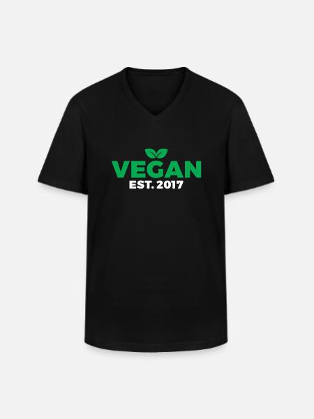 Veggie Lover Vegan Gift - Men's V-Neck T-Shirt - black