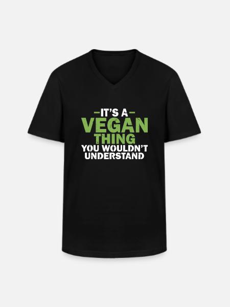 Veggie Lover Vegan Gift - Men's V-Neck T-Shirt - black