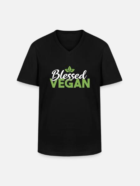 Veggie Lover Vegan Gift - Men's V-Neck T-Shirt - black