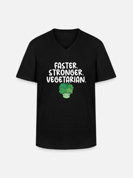 Vegetable Lover Vegetarian Gifts - Men's V-Neck T-Shirt - black