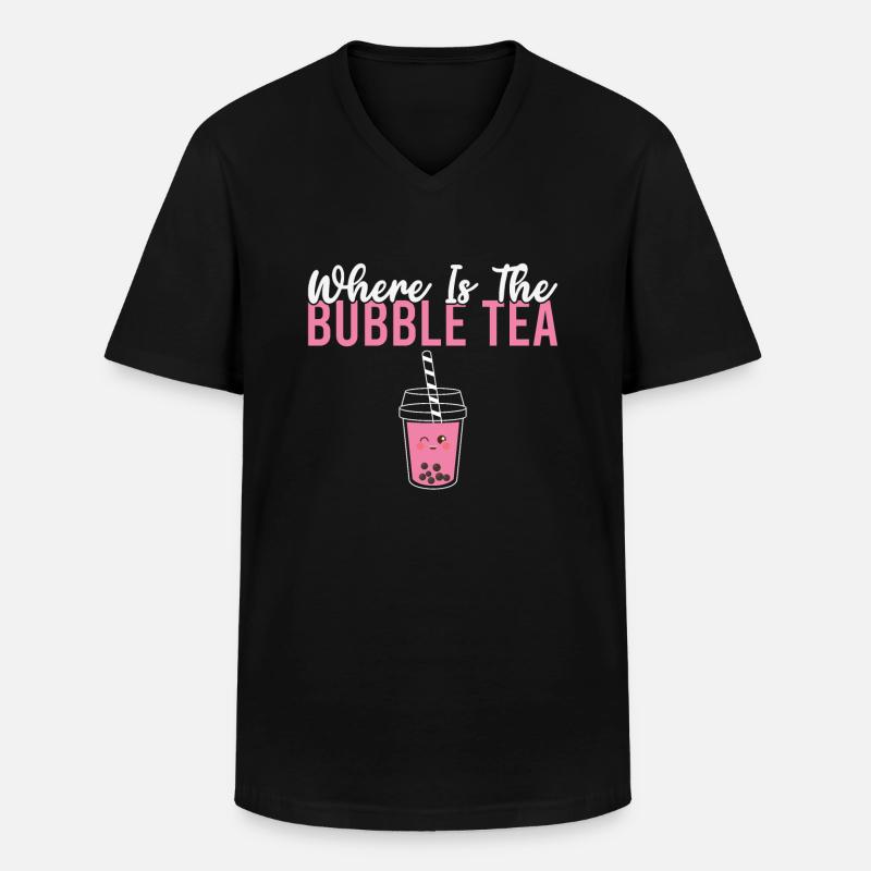 Bubble Tea Lover Gift - Men's V-Neck T-Shirt - black