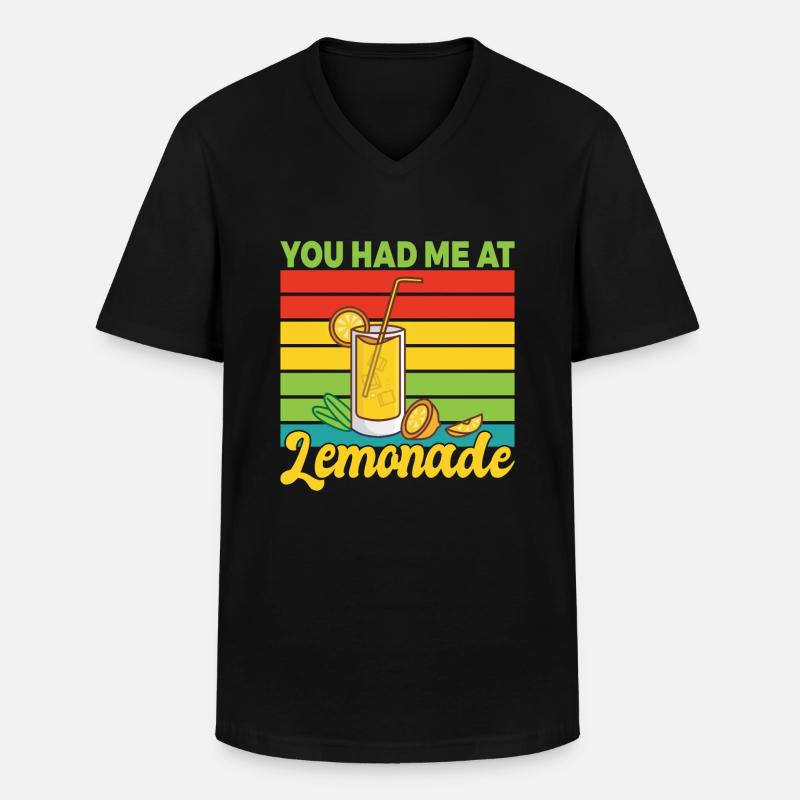 Limonade Geschenkideen - Männer-T-Shirt mit V-Ausschnitt - Schwarz