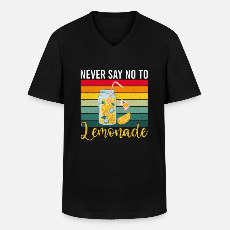 Limonade Geschenkideen - Männer-T-Shirt mit V-Ausschnitt - Schwarz