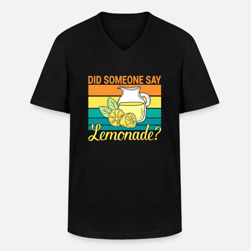 Limonade Geschenkideen - Männer-T-Shirt mit V-Ausschnitt - Schwarz