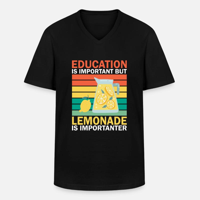 Limonade Geschenkideen - Männer-T-Shirt mit V-Ausschnitt - Schwarz