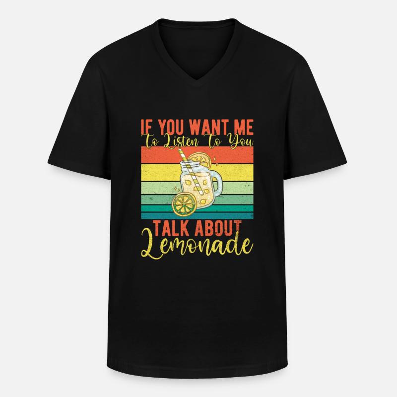 Limonade Geschenkideen - Männer-T-Shirt mit V-Ausschnitt - Schwarz