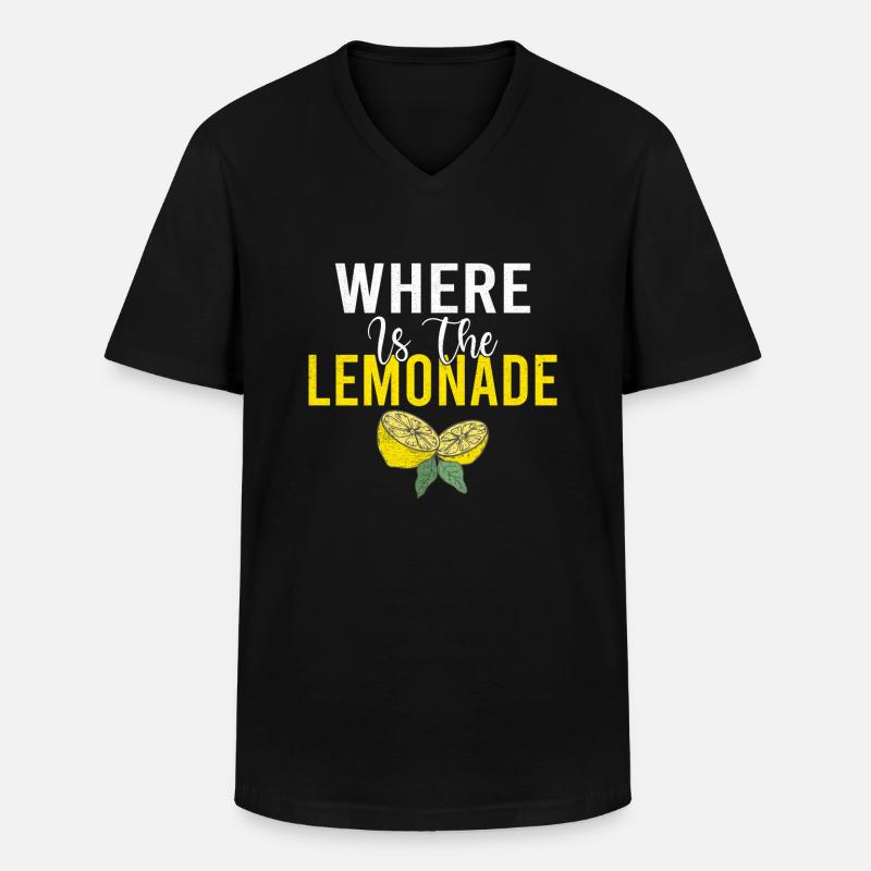 Limonade Geschenkideen - Männer-T-Shirt mit V-Ausschnitt - Schwarz