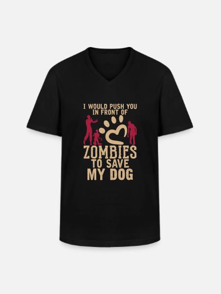 Dog Owner Gift Dog Lover - Men's V-Neck T-Shirt - black