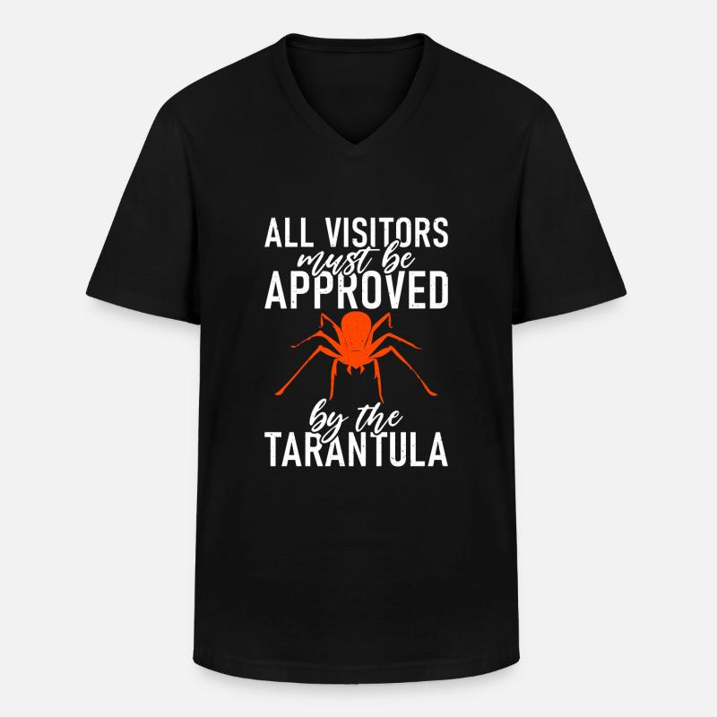 Spider Lover Geschenke - Männer-T-Shirt mit V-Ausschnitt - Schwarz