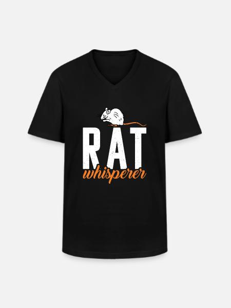 Rat Owner Gift Rats Lover - Men's V-Neck T-Shirt - black