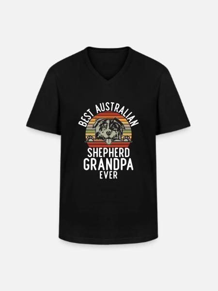 Australian Shepherd Gifts - Men's V-Neck T-Shirt - black
