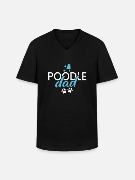 Cadeaux Caniche - T-shirt col V Homme - noir