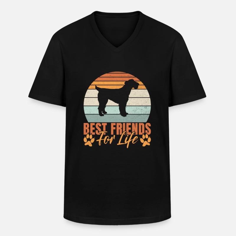 Airedale Terrier Gifts - Männer-T-Shirt mit V-Ausschnitt - Schwarz