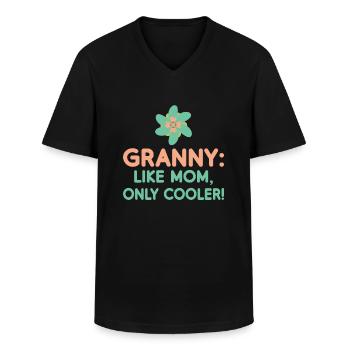 Grandma Gifts - Männer-T-Shirt mit V-Ausschnitt - Schwarz - Vorne - AI Model Male 178 dark (178cm)