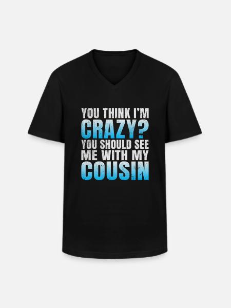 Cousin Gifts - Men's V-Neck T-Shirt - black