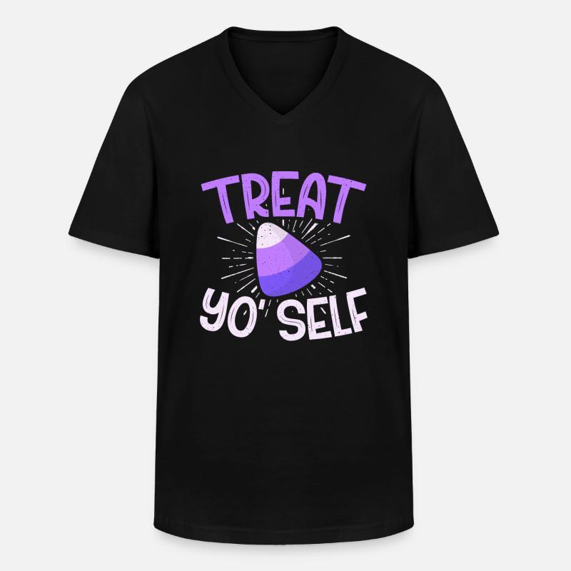 Candy Gift - Men's V-Neck T-Shirt - black