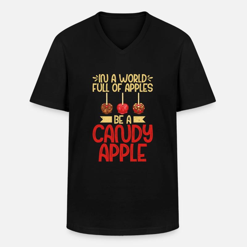Candy Gift - Männer-T-Shirt mit V-Ausschnitt - Schwarz