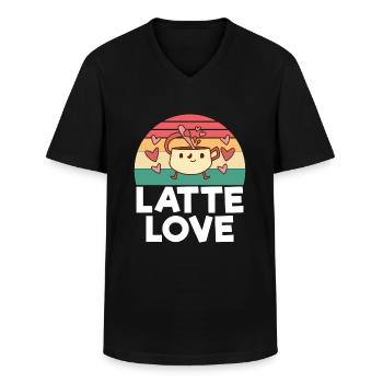 Coffee Gifts - Männer-T-Shirt mit V-Ausschnitt - Schwarz - Vorne - AI Model Male 178 dark (178cm)
