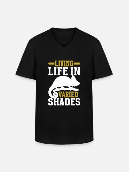 Chameleon Gifts - Men's V-Neck T-Shirt - black