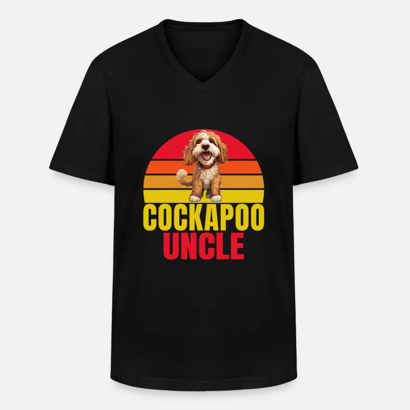 Cockapoo Gifts - Männer-T-Shirt mit V-Ausschnitt - Schwarz