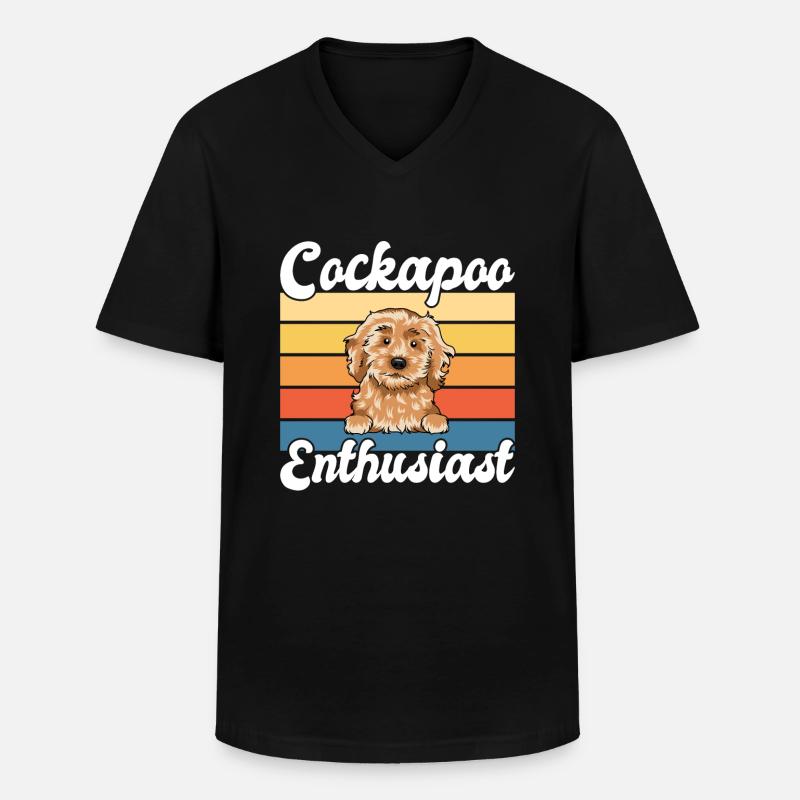 Cockapoo Gifts - Männer-T-Shirt mit V-Ausschnitt - Schwarz