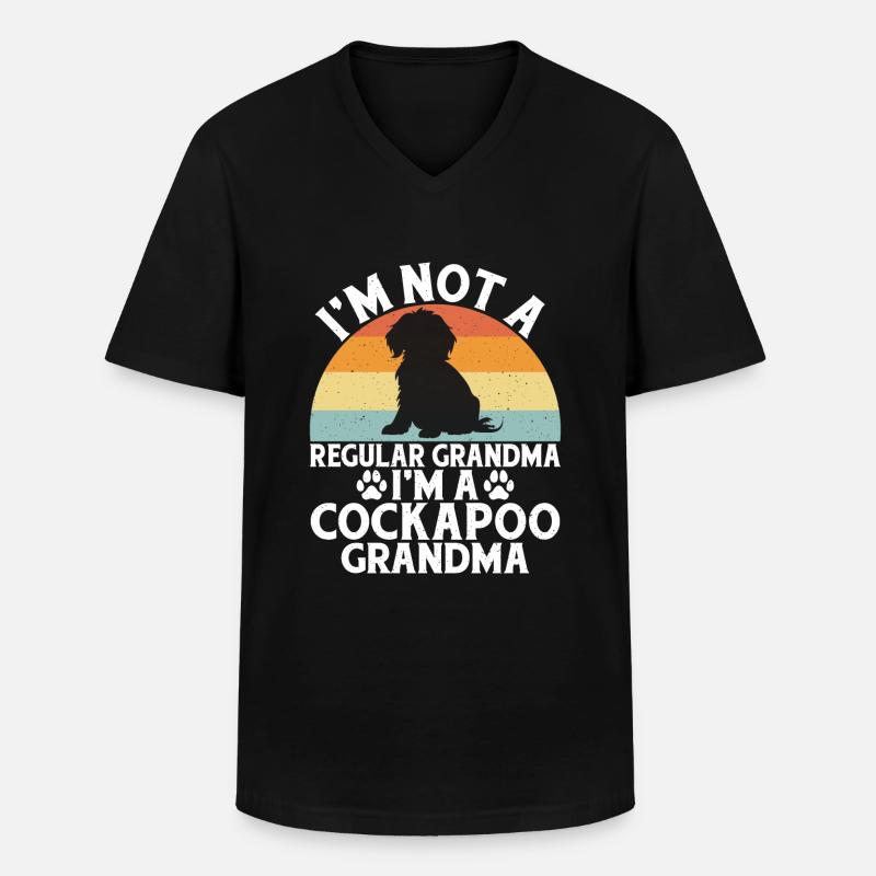 Cockapoo Gifts - Männer-T-Shirt mit V-Ausschnitt - Schwarz