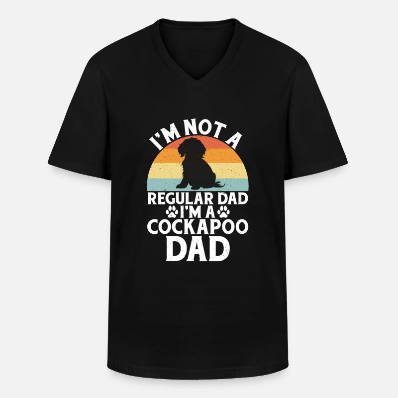Cockapoo Gifts - Männer-T-Shirt mit V-Ausschnitt - Schwarz