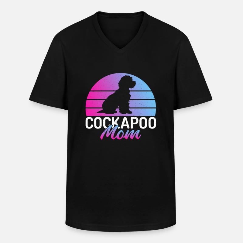Cockapoo Gifts - Männer-T-Shirt mit V-Ausschnitt - Schwarz