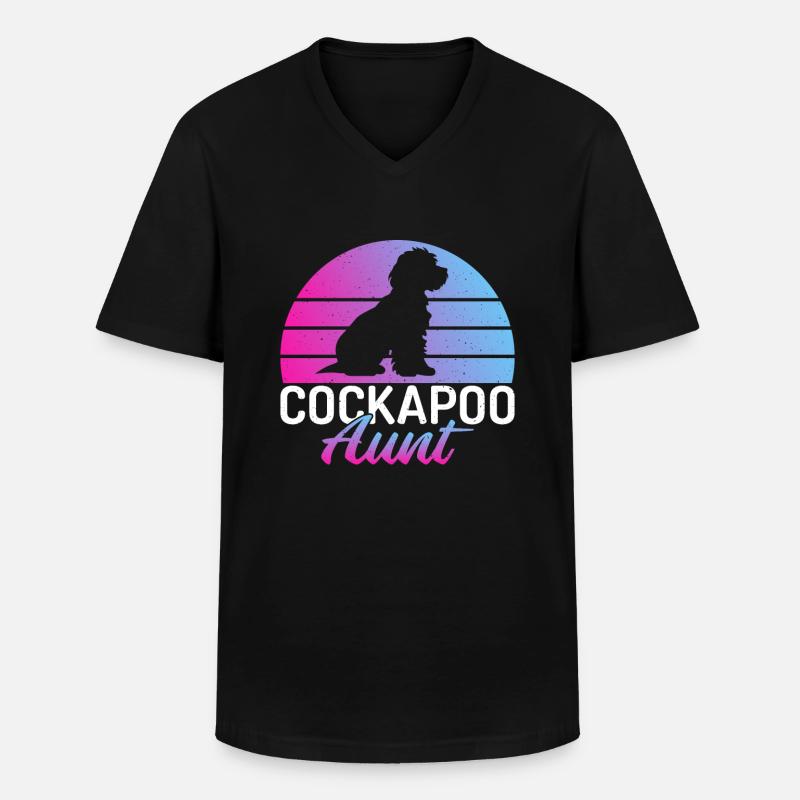 Cockapoo Gifts - Männer-T-Shirt mit V-Ausschnitt - Schwarz